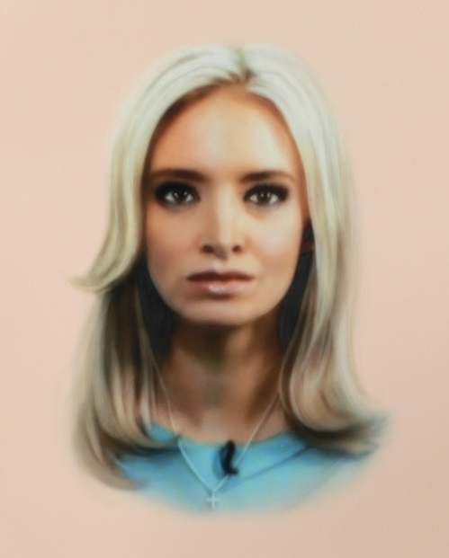 PHOTO Kayleigh McEnany Mugshot Painting