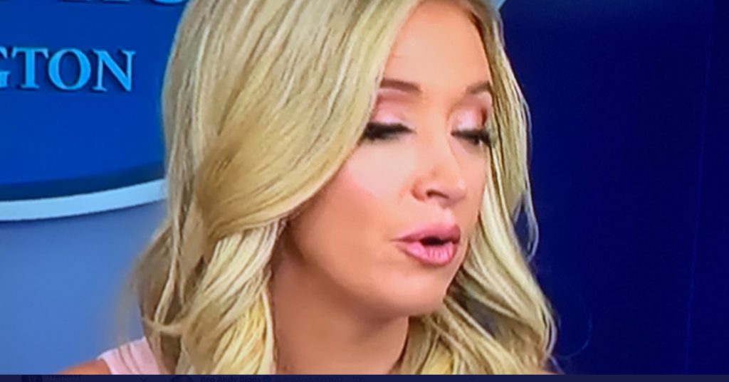 PHOTO Kayleigh McEnany Rolling Her Eyes At Reporter