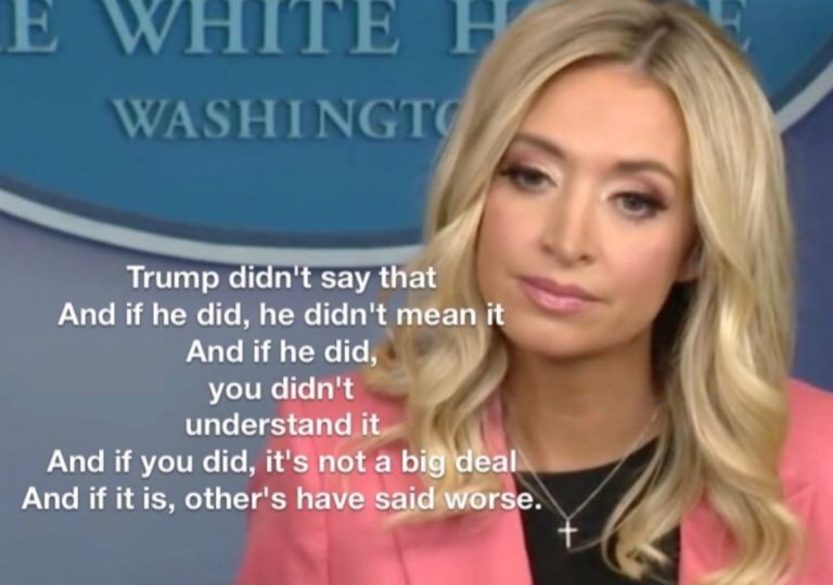 PHOTO Kayleigh McEnany Trump Didn't Say That And If He Did He Didn't ...