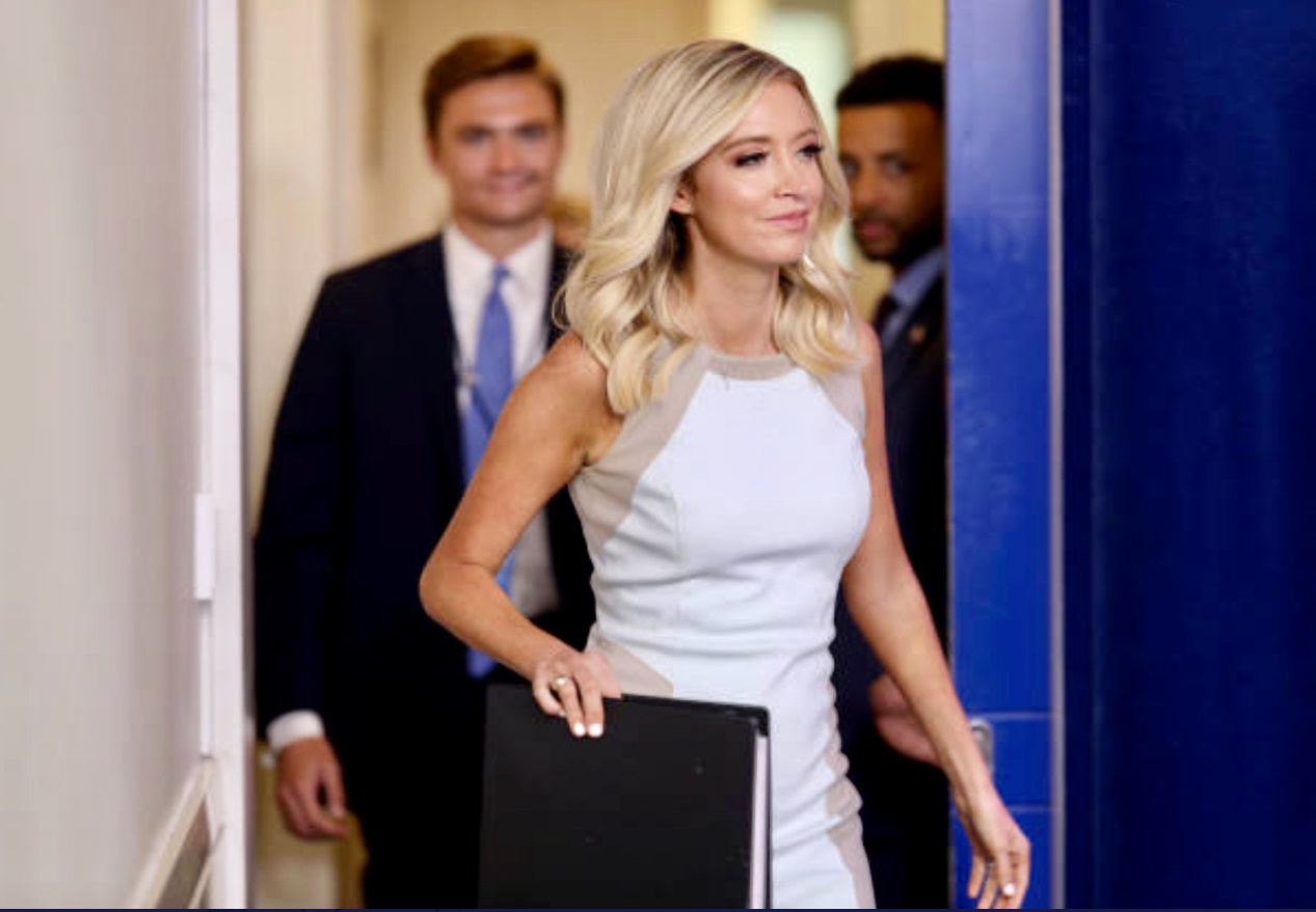 PHOTO Kayleigh McEnany's Hand Is Barely Big Enough To Hold The Press Briefing