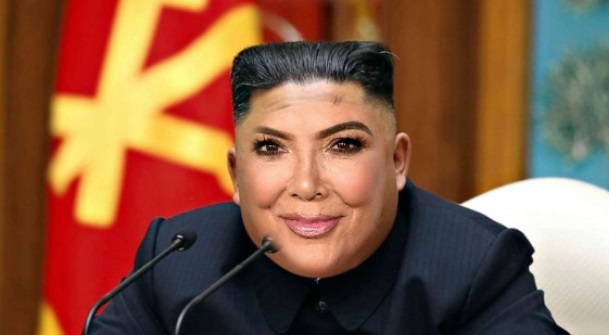 PHOTO Kim Jong Un With Kim Kardashian's Face