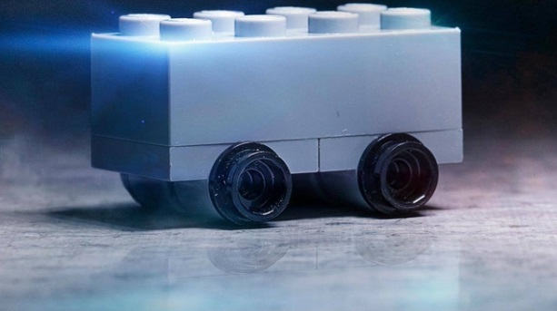 PHOTO Lego Cybertruck With LED Headlights