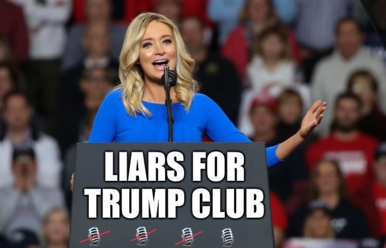 PHOTO Liars For Trump Club Kayleigh McEnany Meme