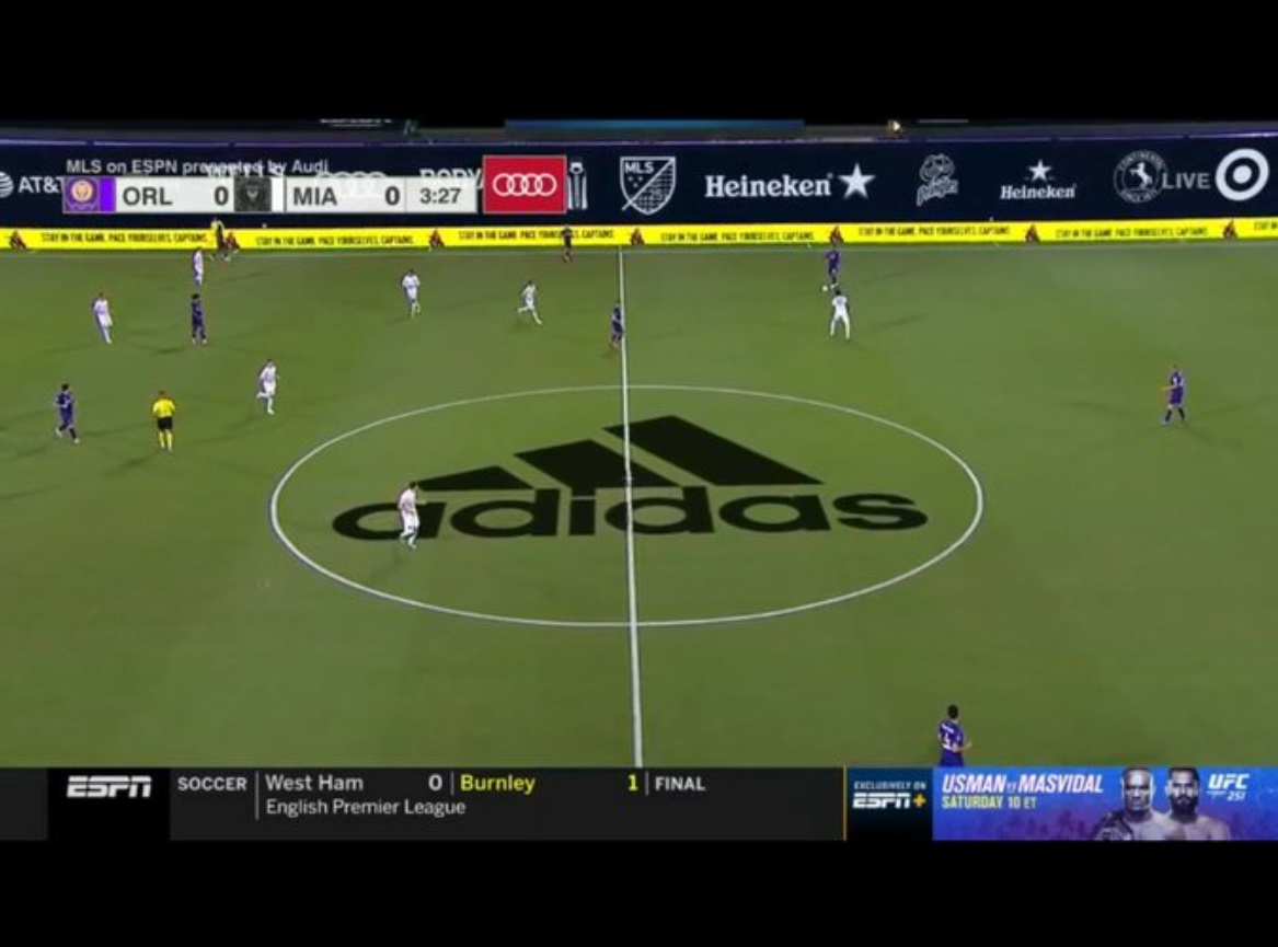 PHOTO MLS Makes The Adidas Logo Way Too Big For The Field