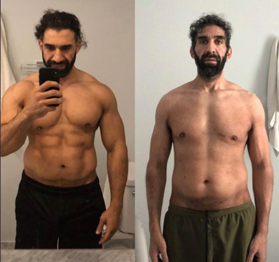PHOTO Man Lost His Entire Six Pack And Gained Tons Of Weight After Recovering From Corona Virus