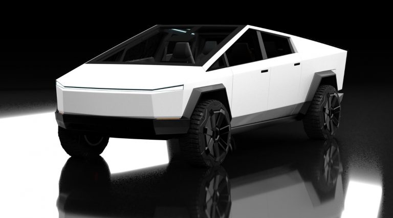 PHOTO Matte White Tesla Cybertruck Looks Unbelievable