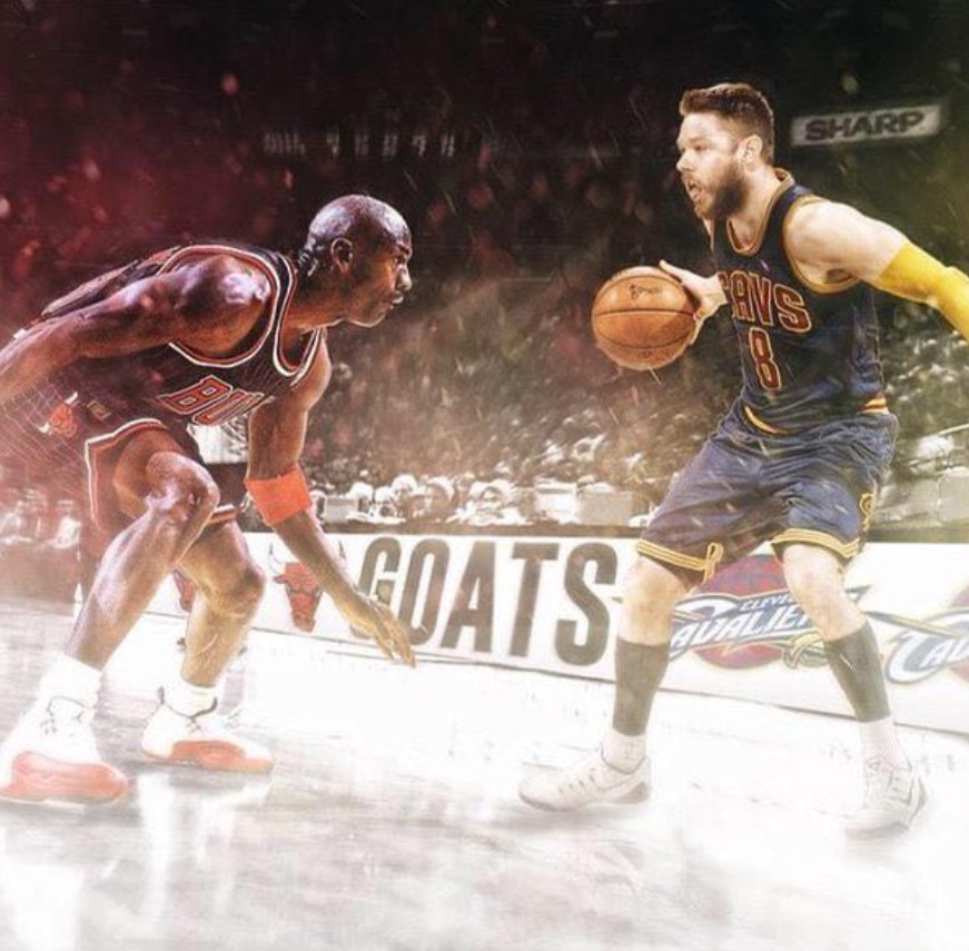 PHOTO Michael Jordan Defending Matthew Dellavedova