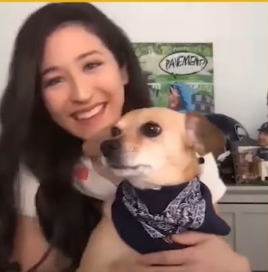 PHOTO Mina Kimes Has A Cute Dog With A Scarf