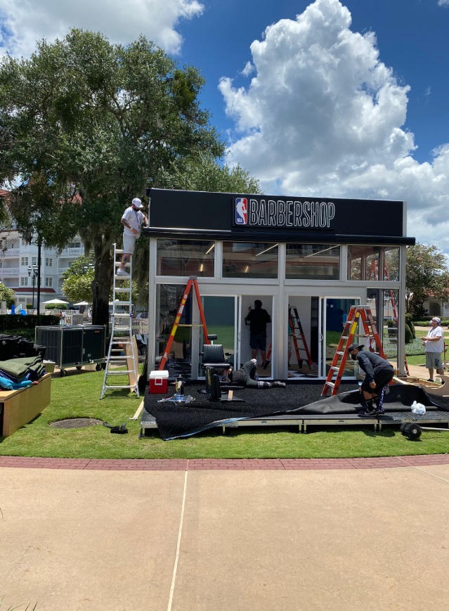 PHOTO NBA Barbershop Being Built Just For The Orlando Bubble