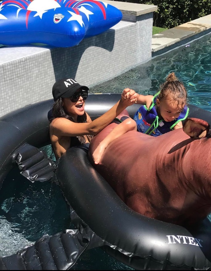 PHOTO Naya Rivera Swimming With Her Son