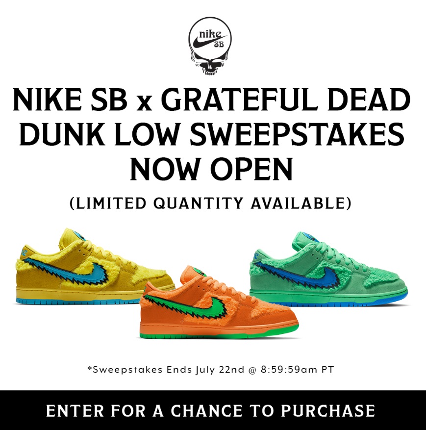 PHOTO Nike Greatful Dead Colorways