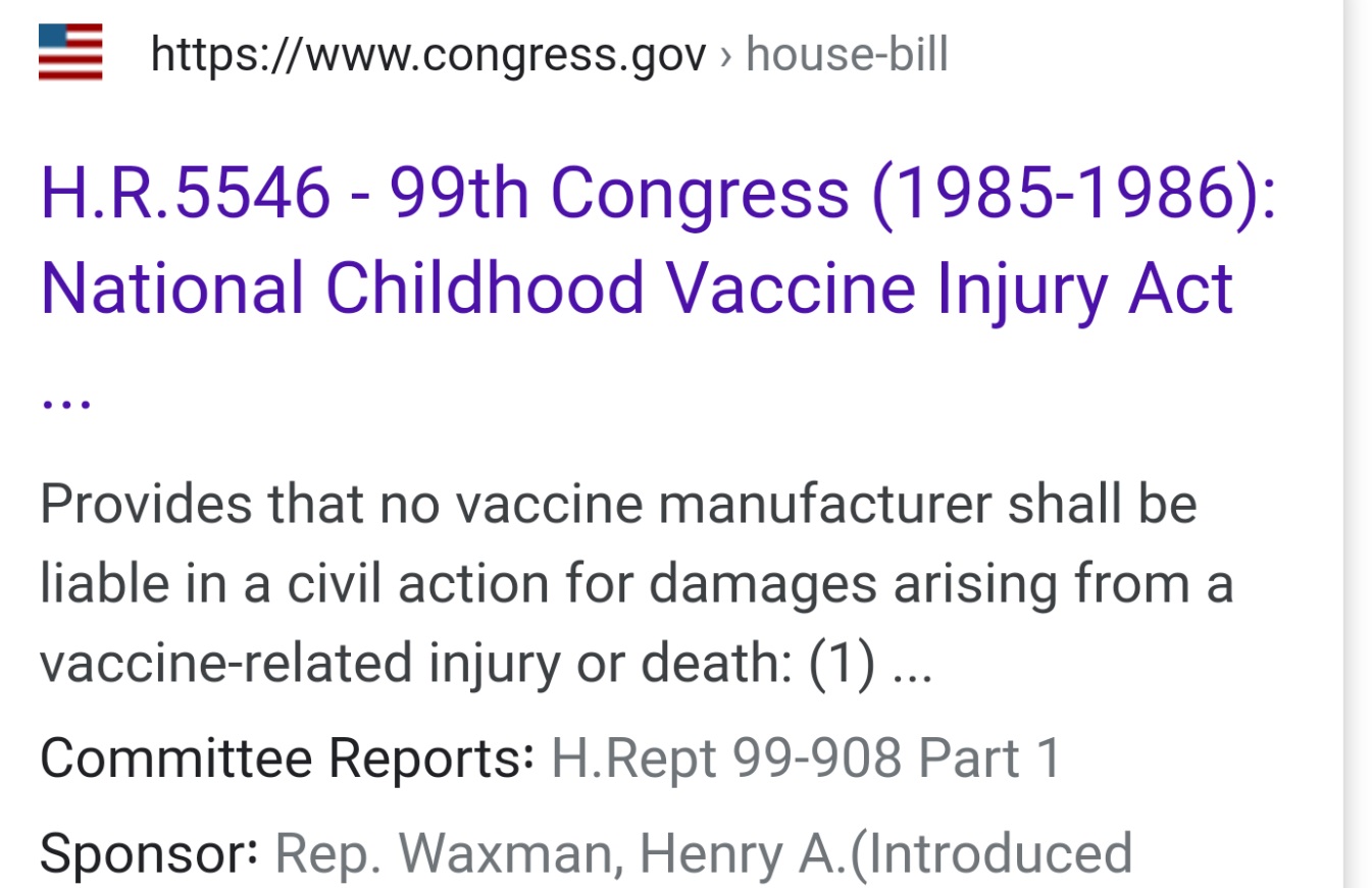 PHOTO People Agaisnt Vaccines Use House Bill That Was Passed That Protects Vaccine Manufacturer's From Civil Action In Injury Or Death Situation