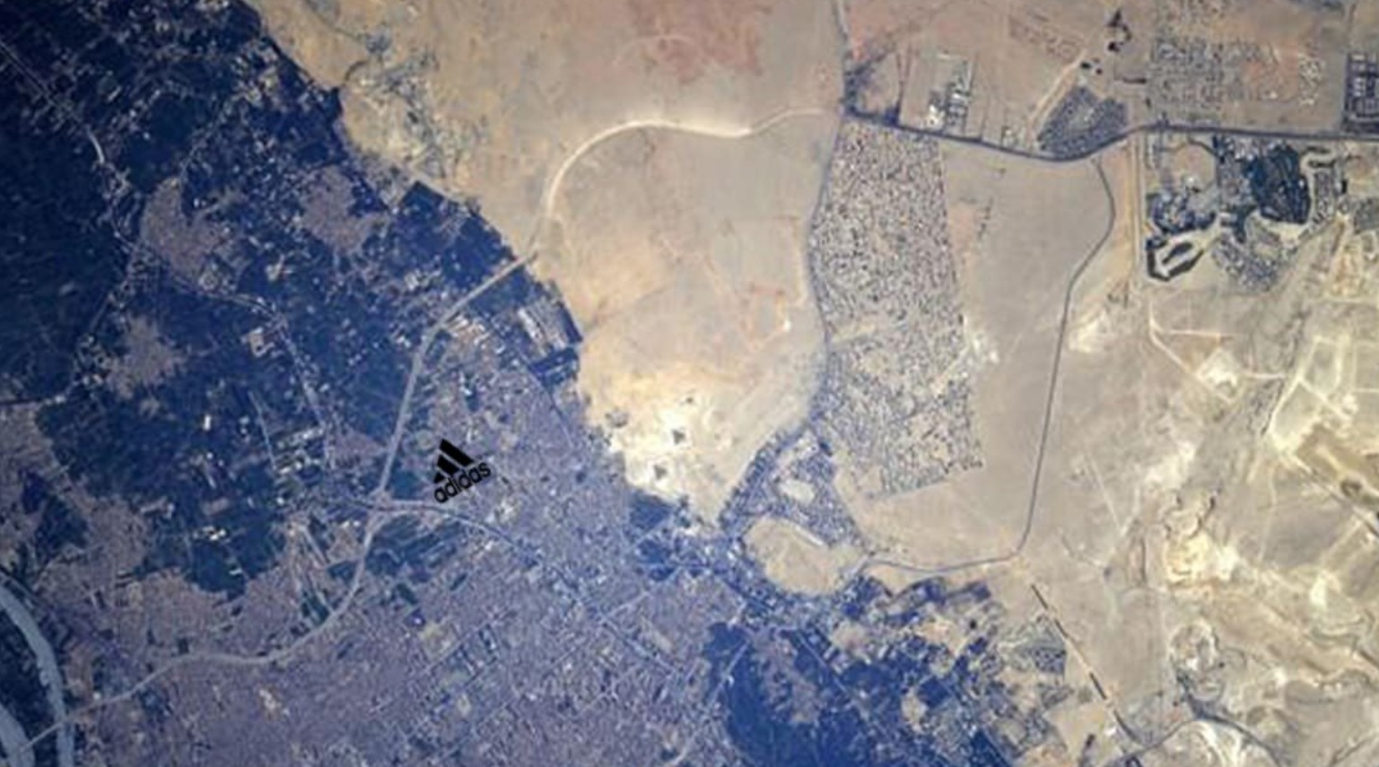 PHOTO You Can See The Adidas Logo From Space