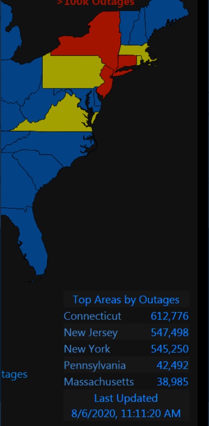 PHOTO 600K People Still Without Power In Connecticut From Hurricane Damage