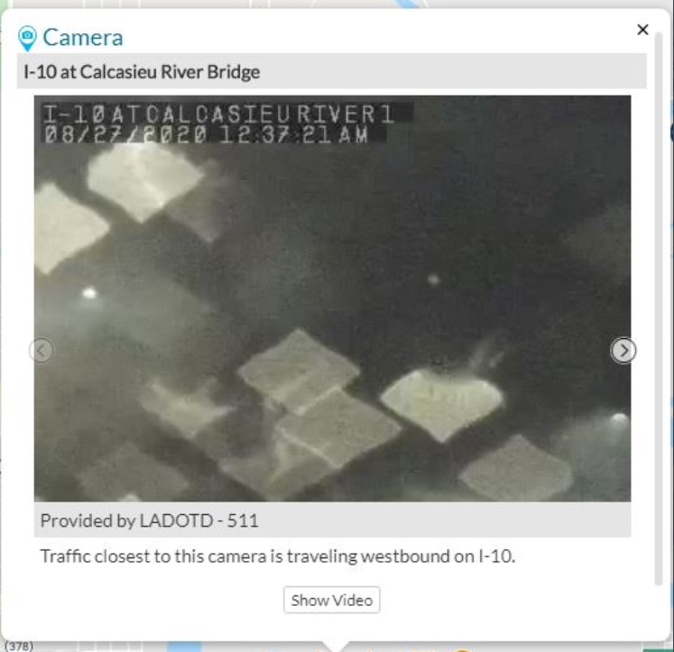 PHOTO All Louisiana Dot Traffic Cams Have Gone Dark After Being Knocked Out By Wind