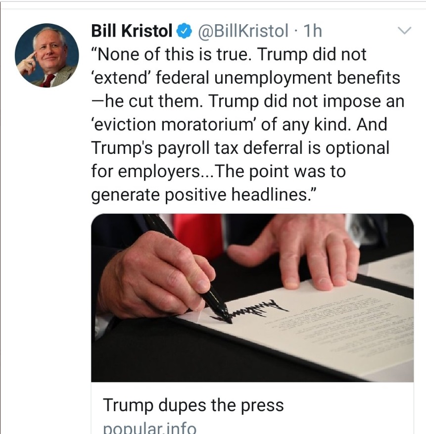 PHOTO Bill Kristol Calling Out Kayleigh McEnany For Lying