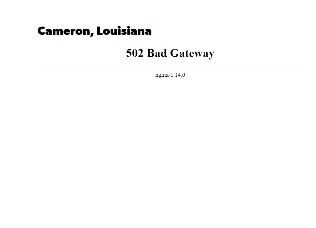 PHOTO Cameron Louisiana Weather Camera Knocked Out By 116 MPH Wind Gusts