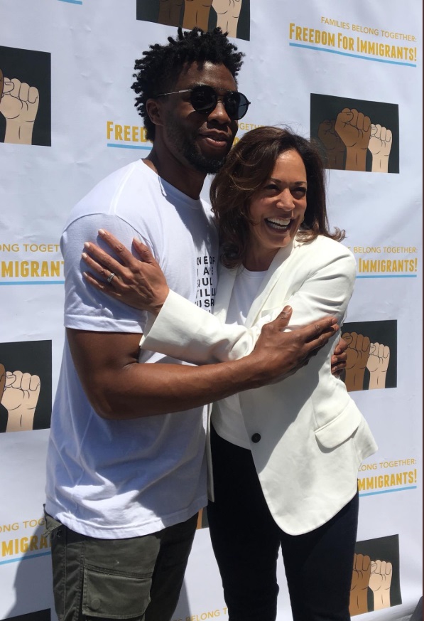 PHOTO Chadwick Boseman Was Just With Kamala Harris 2 Weeks Ago