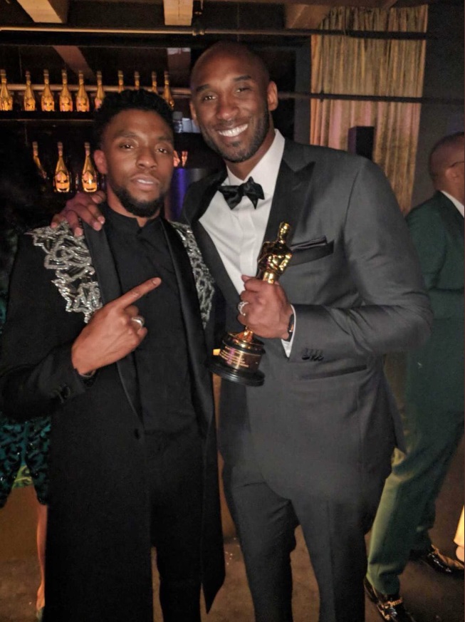 PHOTO Chadwick Boseman With Kobe Bryant