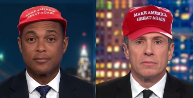 PHOTO Chris Cuomo And Don Lemon Wearing Make America Great Again Hats