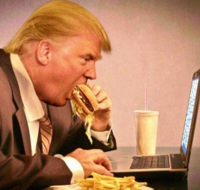 PHOTO Donald Trump Biting Into A Subway Sandwich