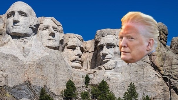 PHOTO Donald Trump's Face On Mount Rushmore