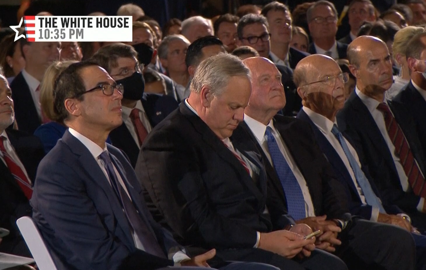 PHOTO Dude On His Phone During Donald Trump's Speech At RNC