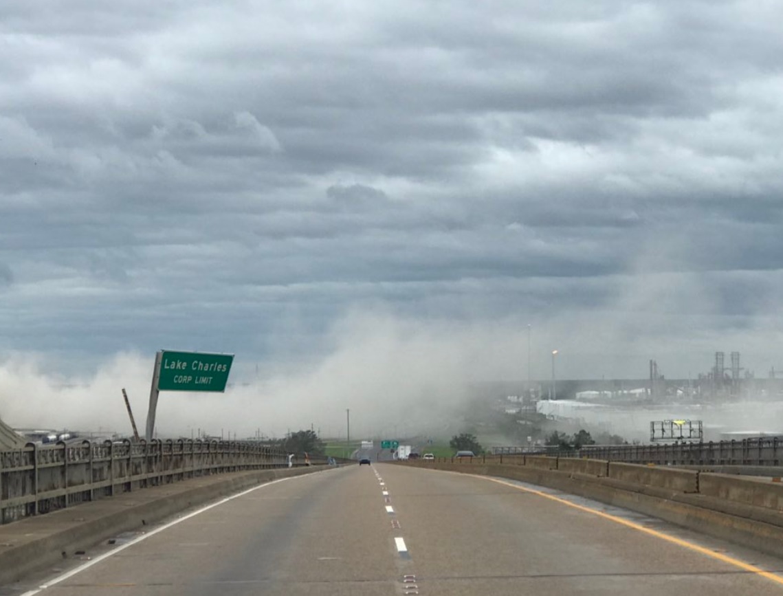 PHOTO Huge Chemical Leak South Of I-10 In Lake Charles