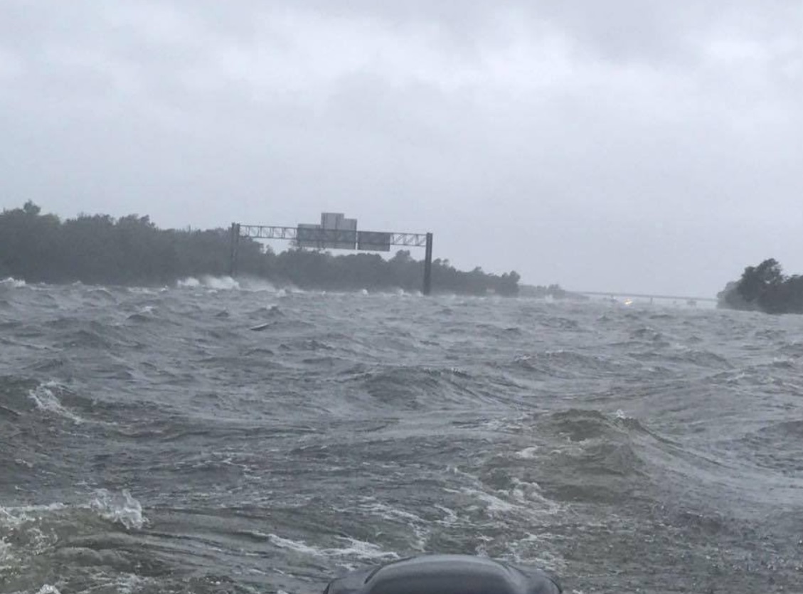 PHOTO I-10 In Beaumont Texas Already Looks Like River From Hurricane Laura