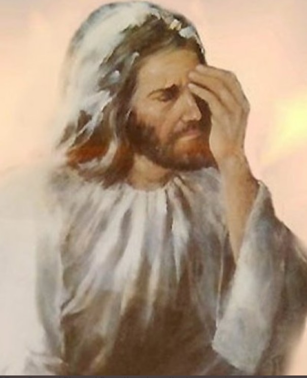 PHOTO Jesus Face Palming At Trump