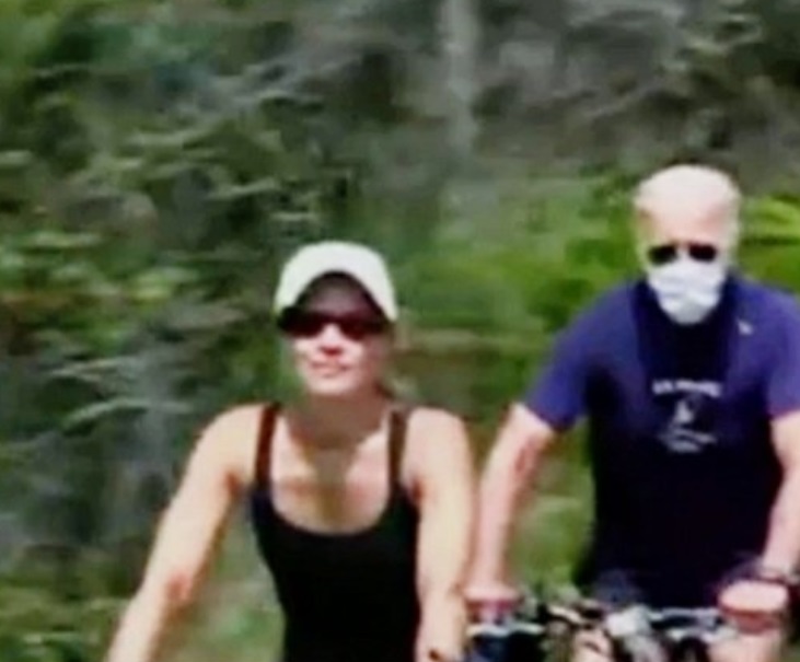 PHOTO Joe Biden Out Riding His Mike In The Woods In Delaware