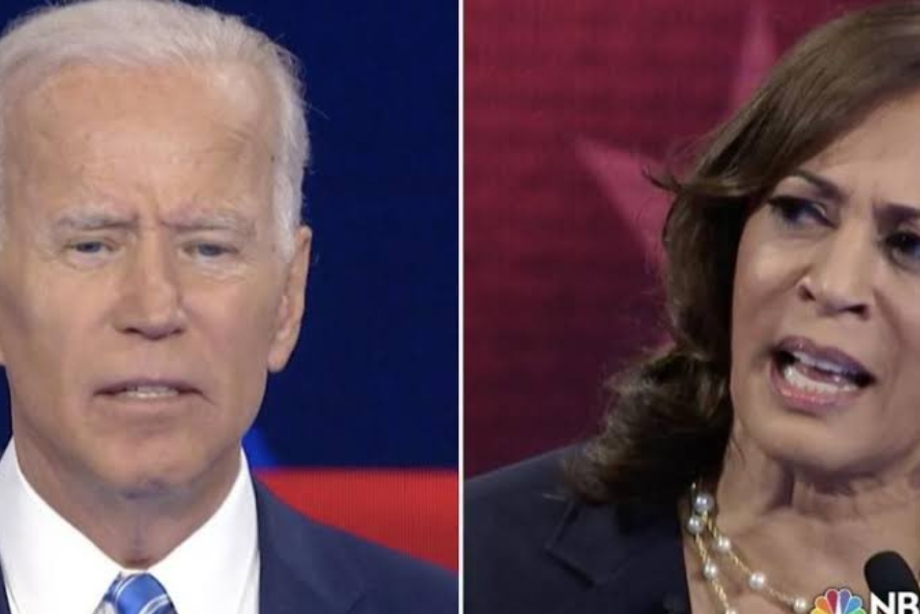 PHOTO Kamala Harris Looking At Joe Biden In Disbelief When She Was Debating Him