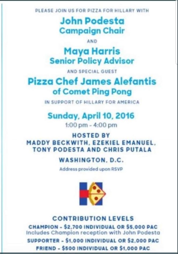 PHOTO Kamala Harris' Sister Attended Hillary Clinton Pizza Party In 2016