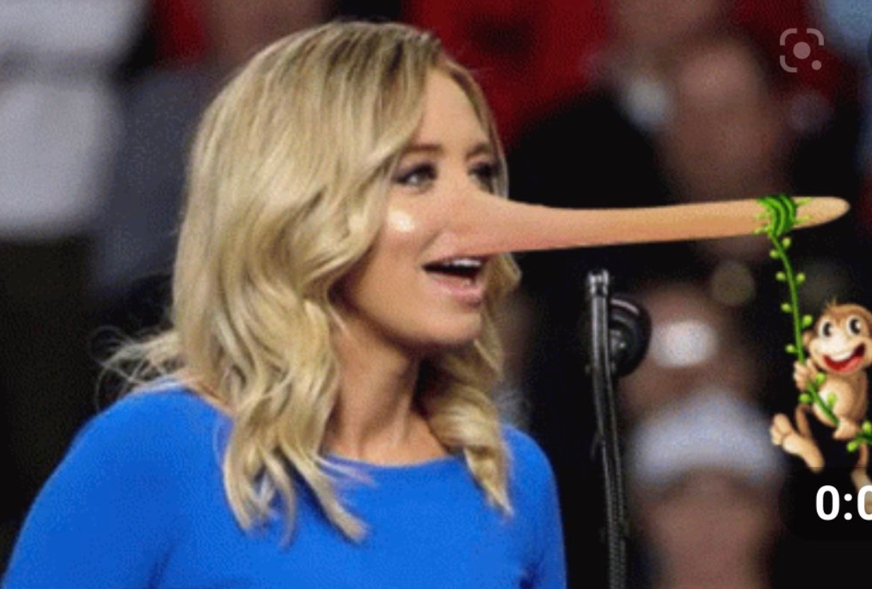 PHOTO Kayleigh McEnany's Nose has Grown 2 Feet From Lying