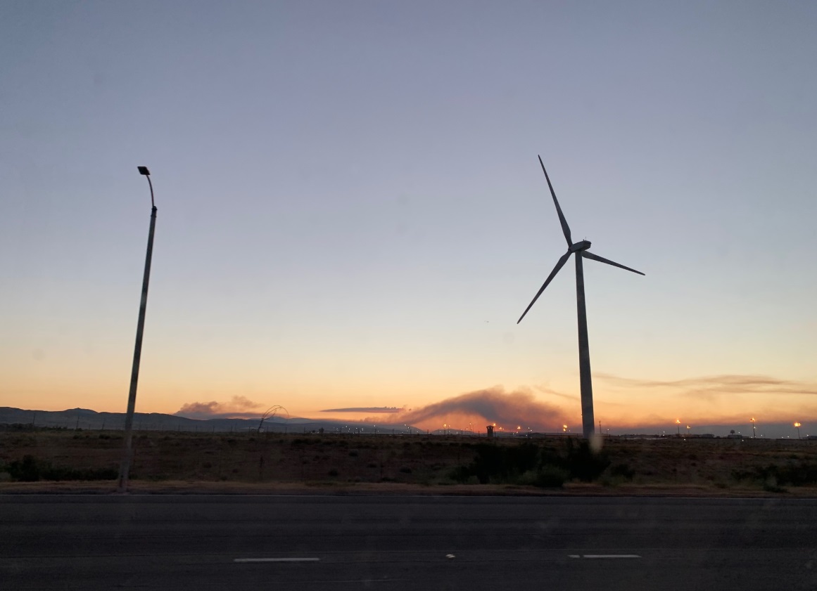 PHOTO Lake Fire Can Be Seen From Apple Valley