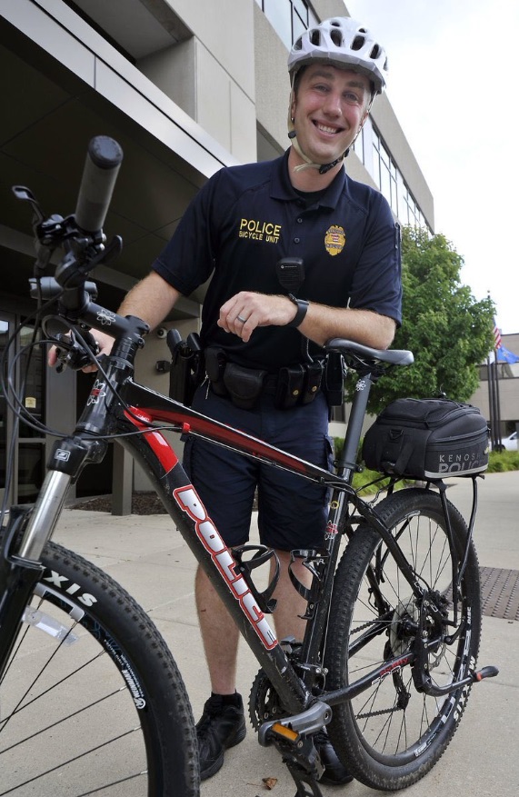 PHOTO Officer Who Shot Jacob Blake Outside Kenosha Headquarters With Expensive Police Bicycle