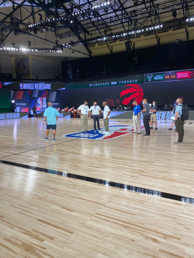 PHOTO Roof Leak In Orlando Bubble Before Raptors Bucks Game