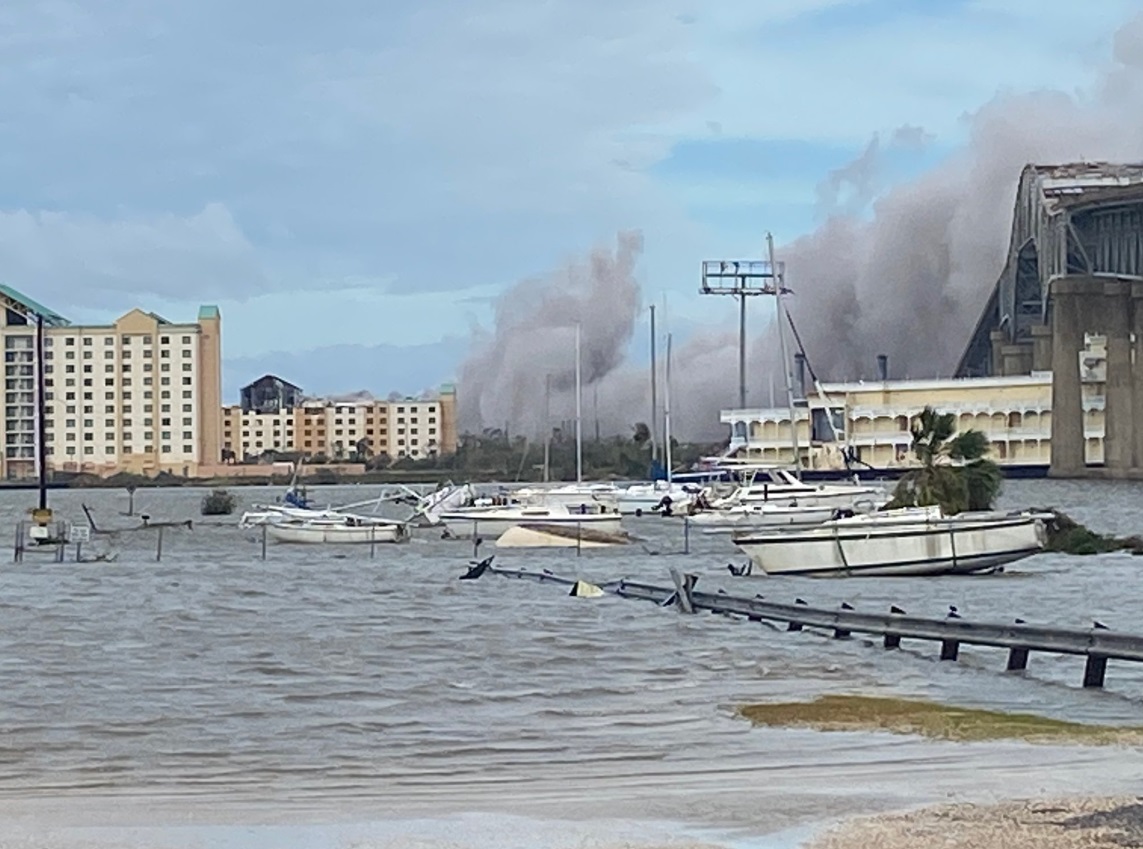 PHOTO Some Boats Still Standing In Lake Charles