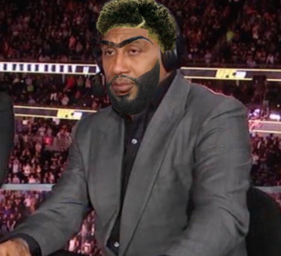 PHOTO Stephen A Smith With Anthony Davis' Unibrow