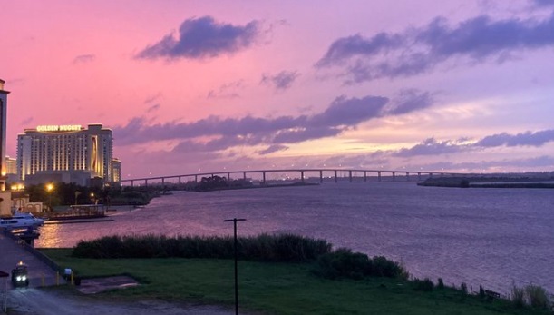 PHOTO Sunset In Lake Charles Louisiana Before Hurricane Comes Through