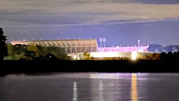 PHOTO The View Of Clemson's Death Valley From Across The Lake Is Breathtaking