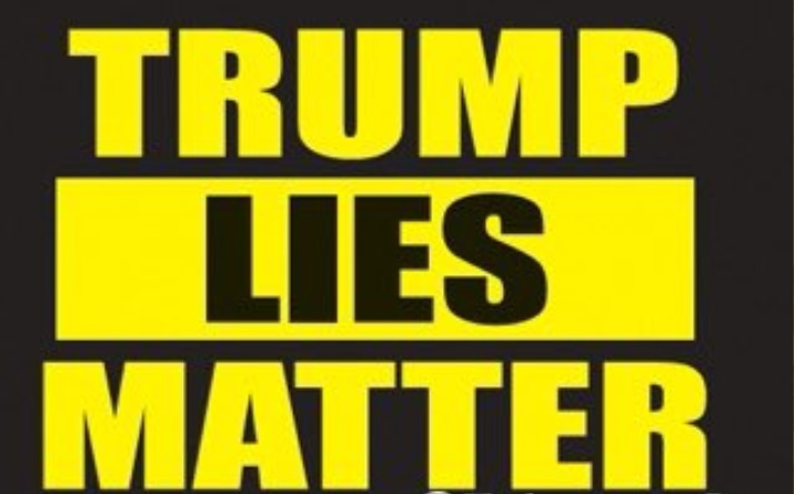 PHOTO Trump Lies Matter Sign