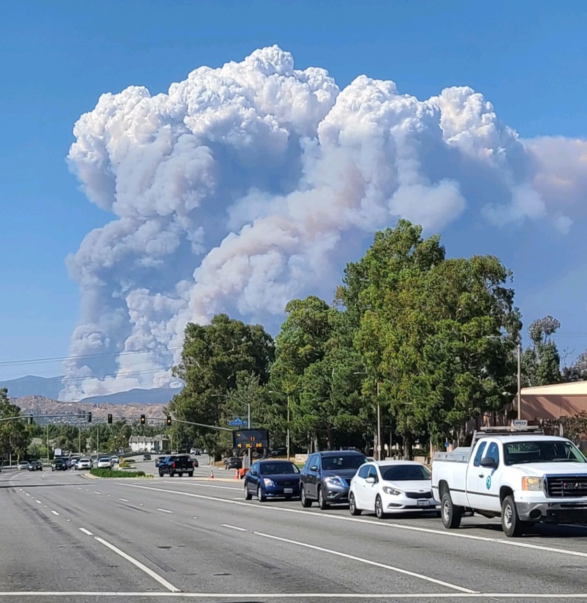 PHOTO View Of Lake Fire From Valencia Makes It Look Like It's In Valencia