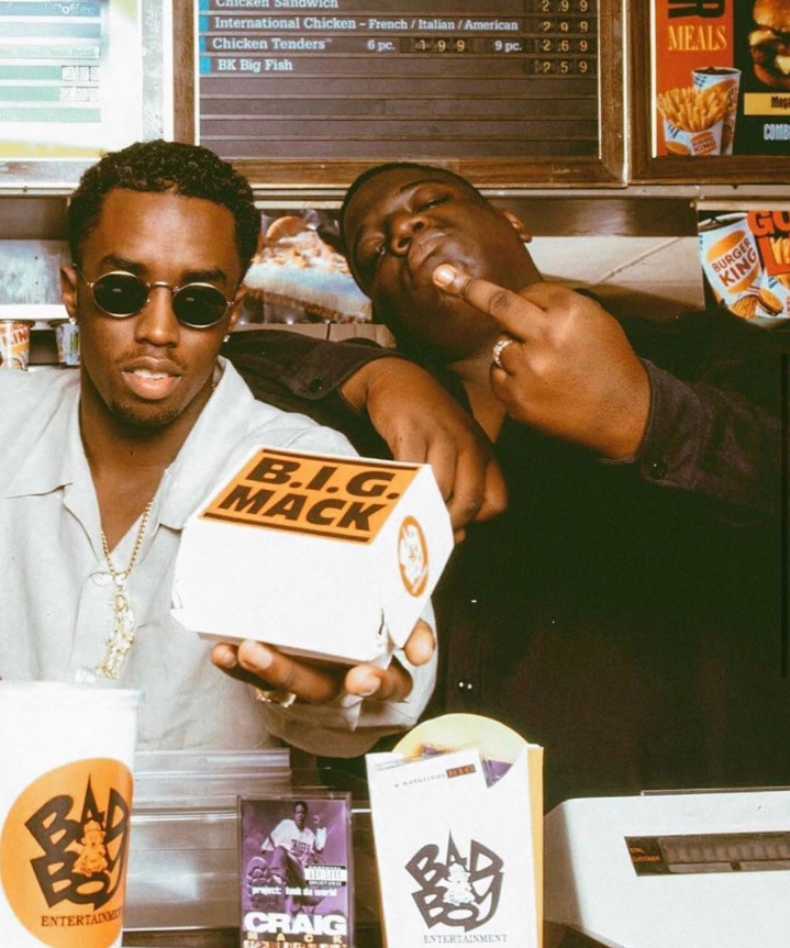 PHOTO Biggie Flipping Off The Camera While At McDonald's With Diddy