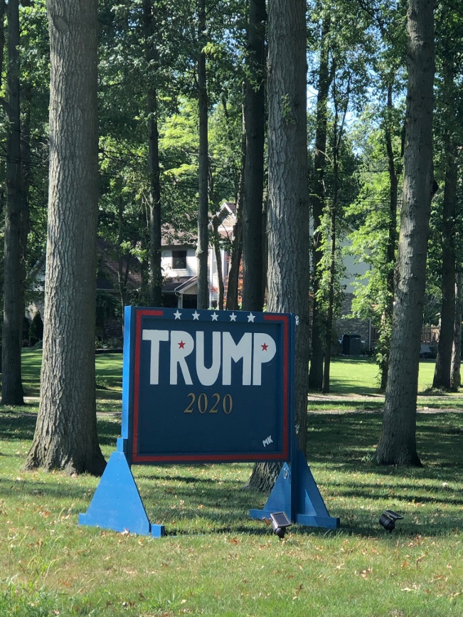 PHOTO Giant I Have American Privledge Donald Trump 2020 Sign 