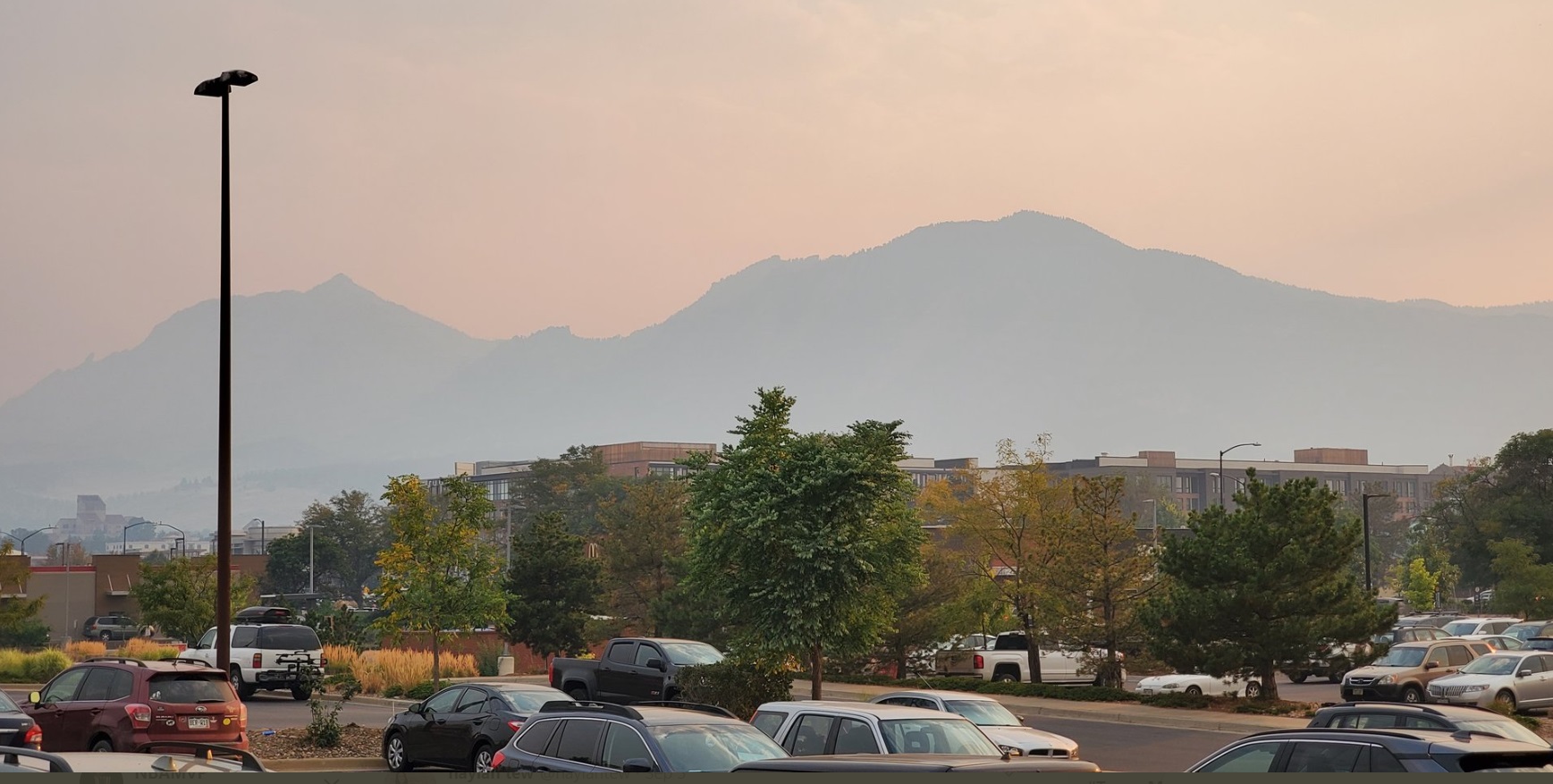 PHOTO Hazy Skies Over Boulder Colorado Due To Wildfires