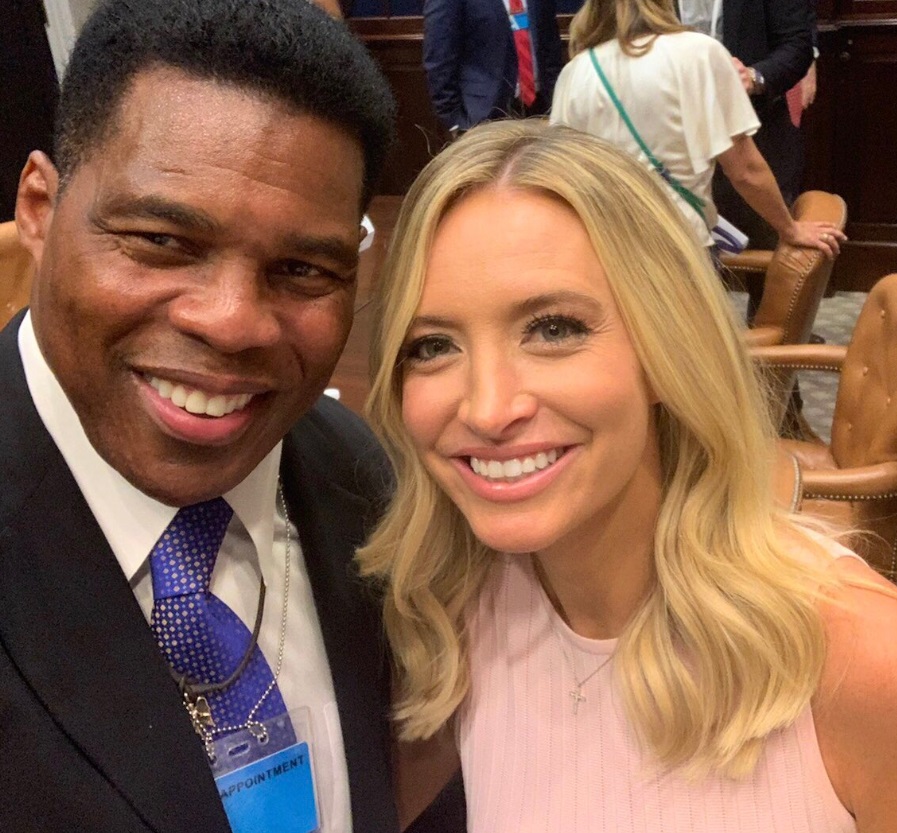 PHOTO Kayleigh McEnany With Hershel Walker