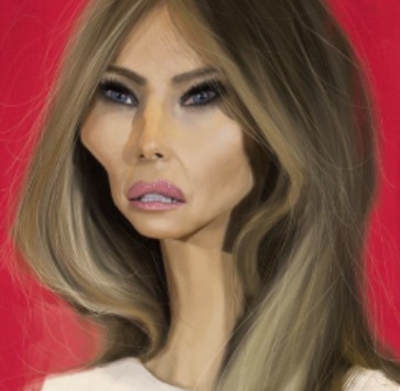 PHOTO Melania Trump's Face Turned Into An Alien