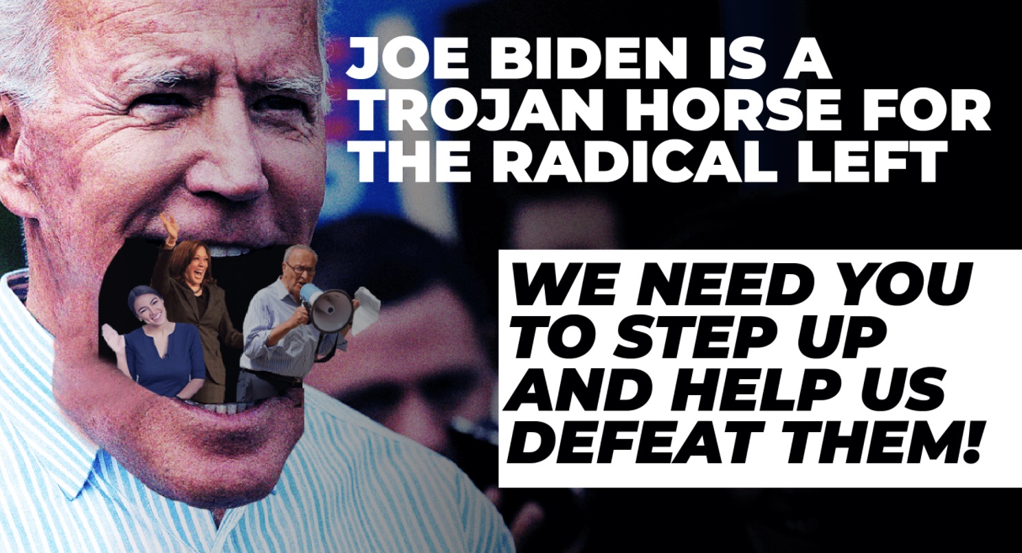 PHOTO Donald Trump Campaign Calling Joe Biden A Trojan Horse
