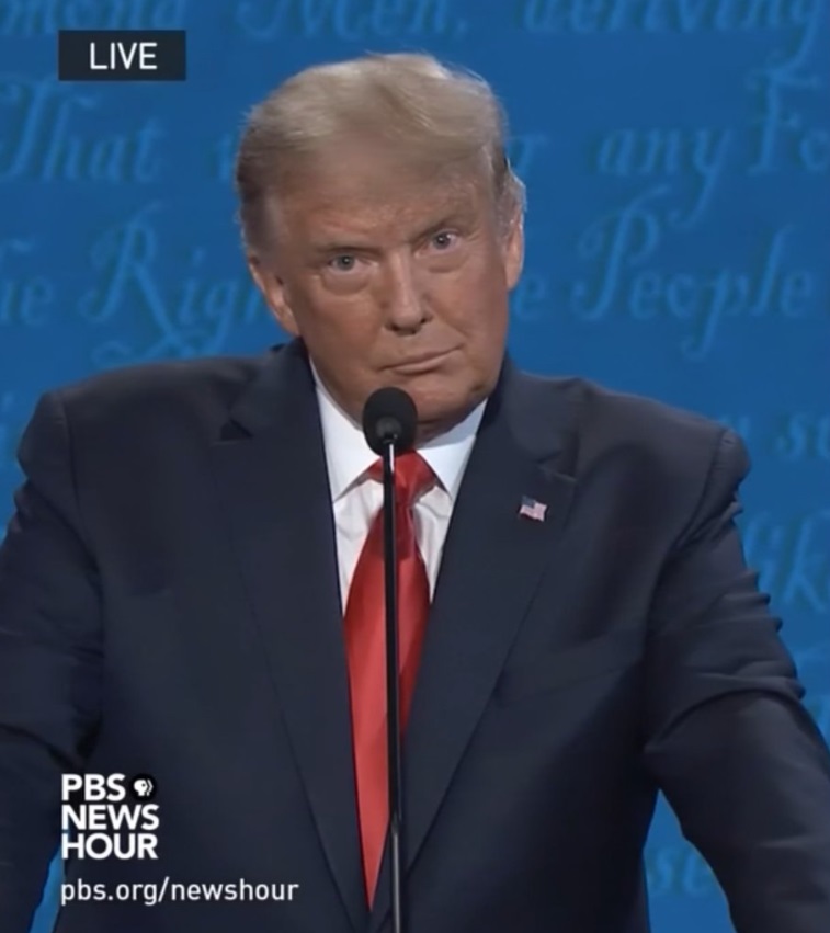 PHOTO Donald Trump Creepy Look Into Camera During Debate